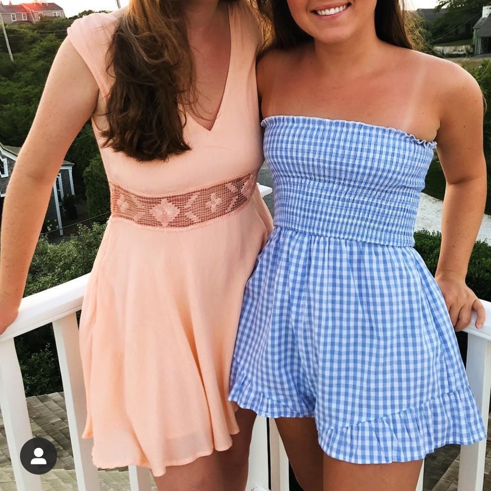 FREE PEOPLE peach dress